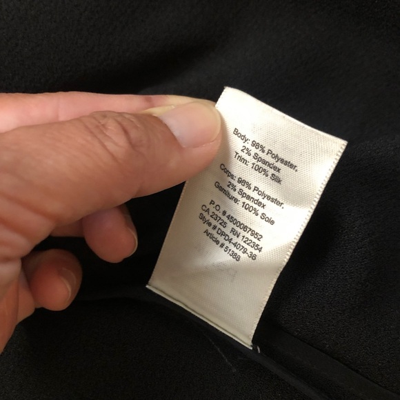 Aritzia Wilfred Chevalier Open-Front 3/4 Sleeves Crepe Black Blazer Jacket 6 - Picture 12 of 14